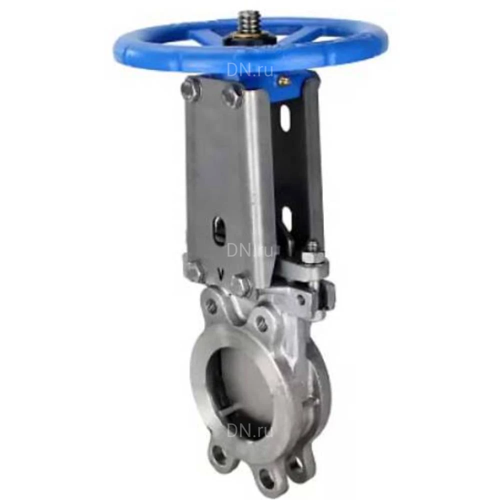 Задвижка шиберная DN.ru GVKR3232E-1W-Fb-S Ду50 Ру16 односторонняя , шпиндель - выдвижной,    управление - штурвал, WENZ