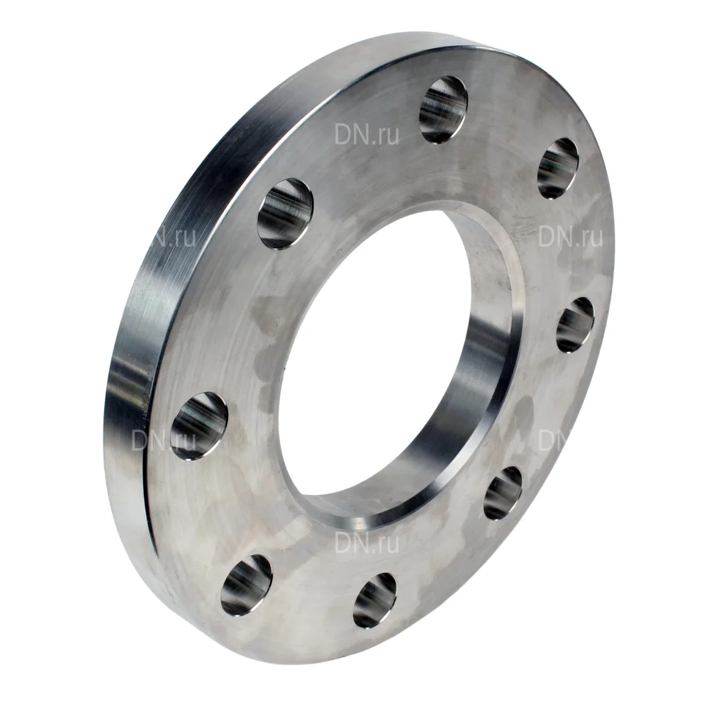 Фланец плоский DN.ru Ду125 Ру16 корпус - нержавеющая сталь 12Х18Н10Т, тип 01, ряд 1, исполнение B, гр. IV, ГОСТ 33259-2015