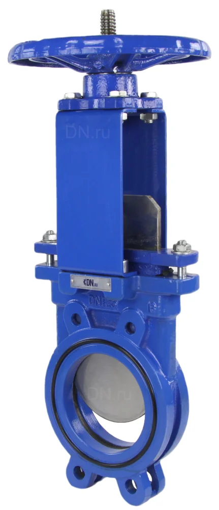 Задвижка шиберная DN.ru GVKR1331E-2W-Fb-S Ду150 Ру10 двусторонняя , шпиндель - выдвижной,  управление - штурвал, WENZ