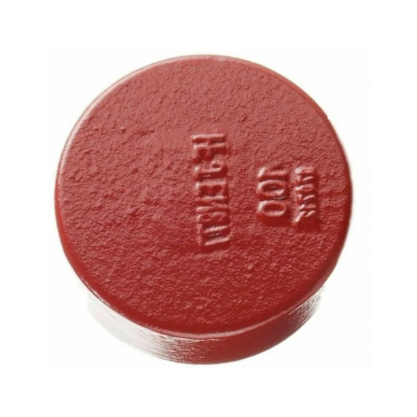 Заглушка чугунная SML Ду 50 торцевая безраструбная