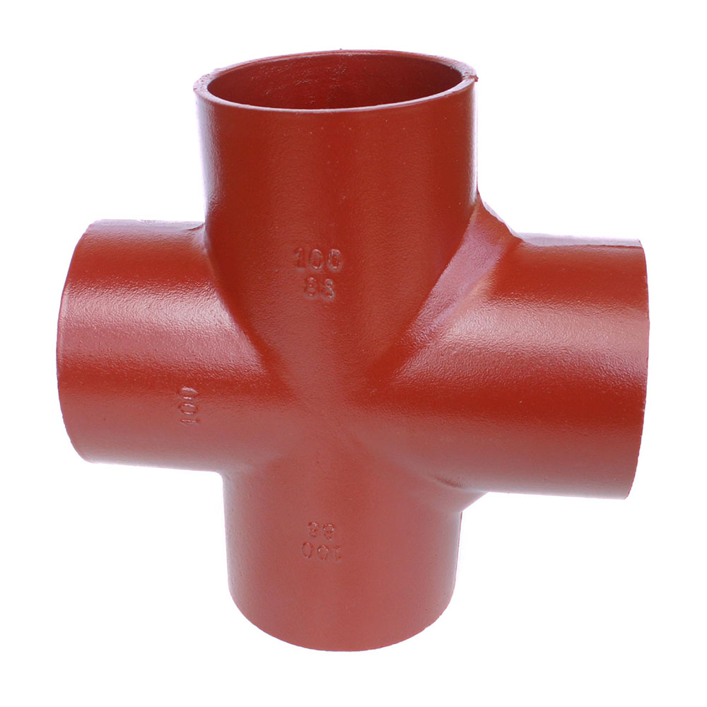 Крестовина 88° чугунная безраструбная SML Ду 150-100-100