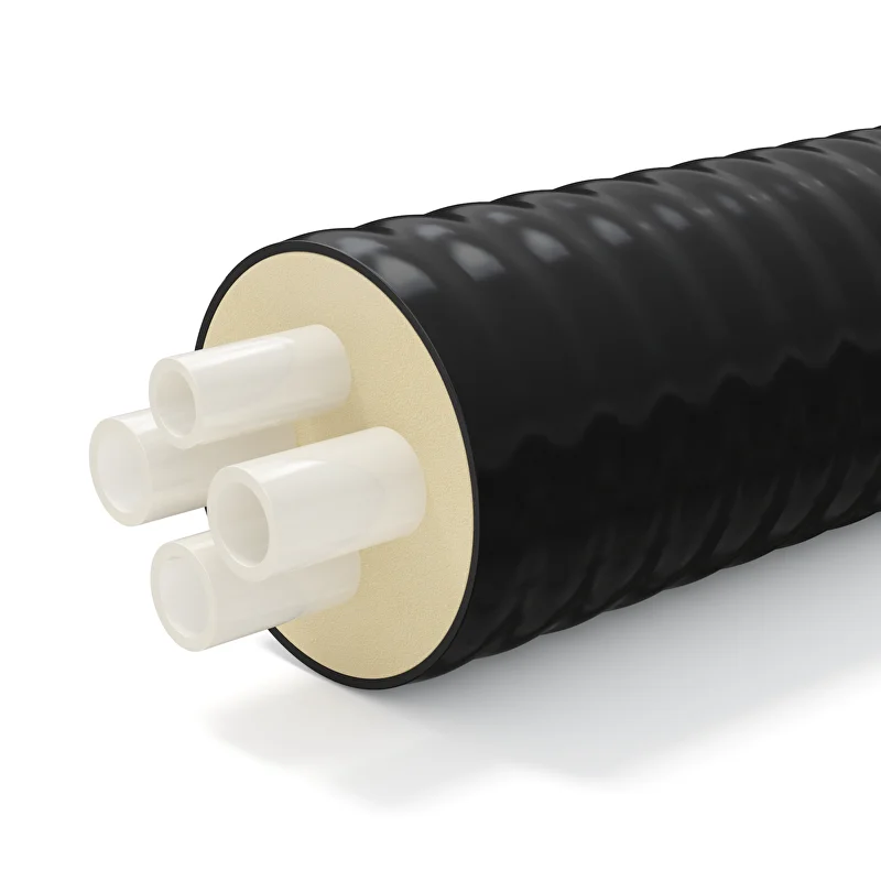 Труба ТВЭЛ-ПЭКС-4, 2х32+32+25/140 в ППУ изоляции