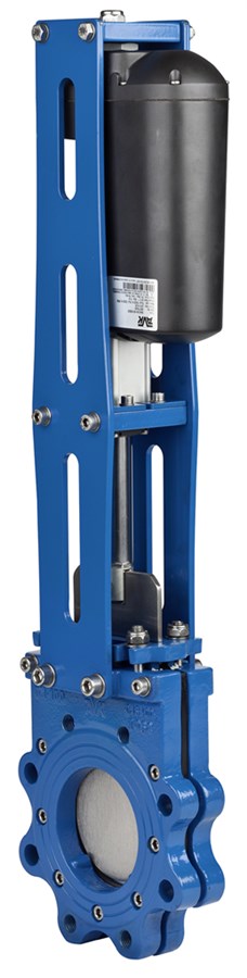 Задвижка шиберная ножевая AVK серия 702/10 PN10 DN50 с линейным электроприводом