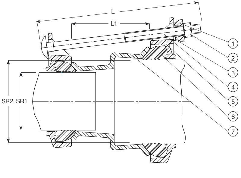 МУФТА AVK SUPA переходная схема
