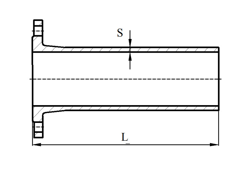 Патрубок фланец- гладкий конец ПФГ
