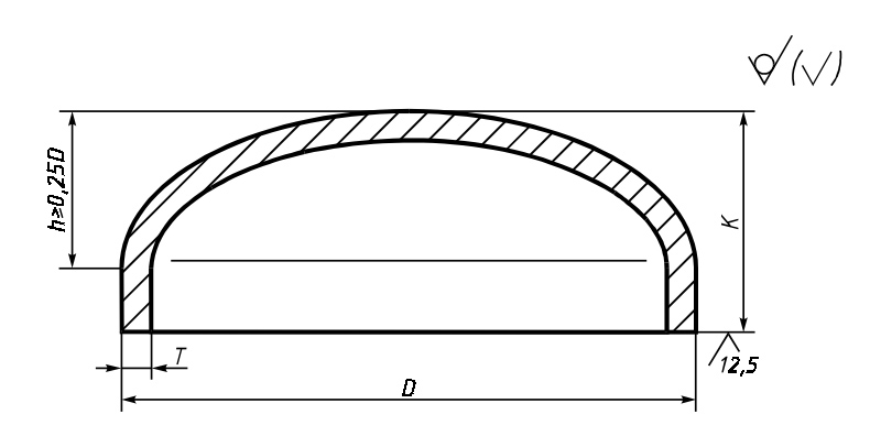 Заглушка стальная чертеж