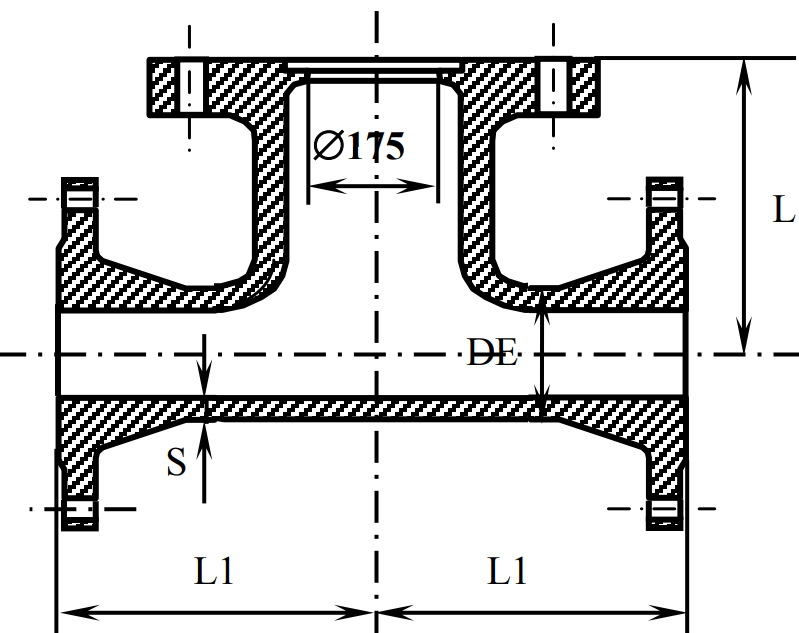 пожарная подставка фланцевая
