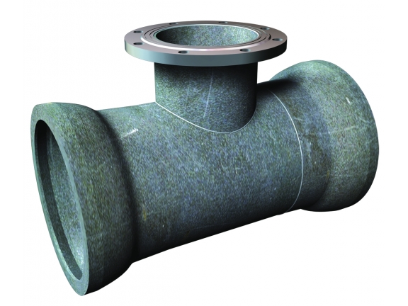 Тройник раструб-фланец ТРФ ВЧШГ DN900х900 (ДУ900х900)