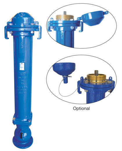 Гидрант пожарный подземный AVK серия 35/72-005, ГОСТ, DN 100, PN16, H=750 мм.