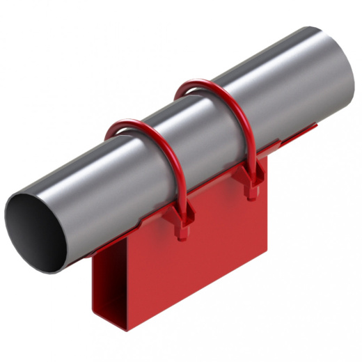 Опора DN76 ТС-670.00.00-005 серия 5.903-13 выпуск 7-95 неподвижная хомутовая с корпусом