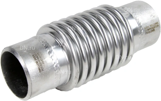 Компенсатор сильфонный осевой DN.ru CB-3131-W Ду80 Ру16 под приварку, сильфон - сталь SS304 без кожуха, осевой ход 60мм