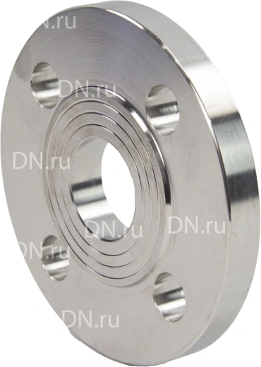 Фланец плоский DN.ru Ду40 Ру16 корпус - нержавеющая сталь 12Х18Н10Т, тип 01, ряд 1, исполнение B, гр. IV, ГОСТ 33259-2015