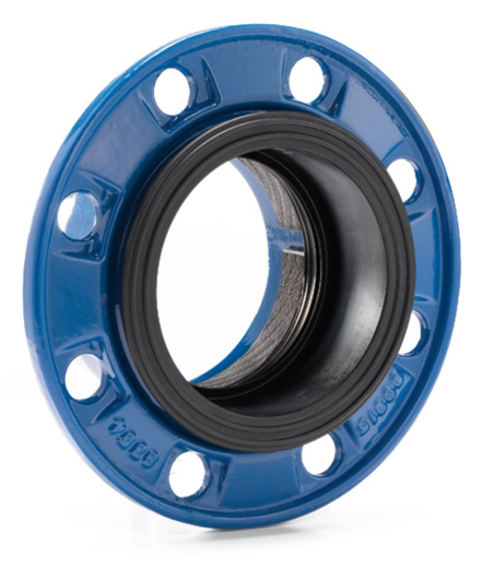 Комби фланец AVK фиксирующего типа для ПЭ и ПВХ труб PN10/16, DN 50, Dd=63.