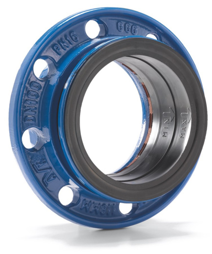 Комби фланец AVK фиксирующего типа для труб из ВЧШГ PN10/16, DN 50.