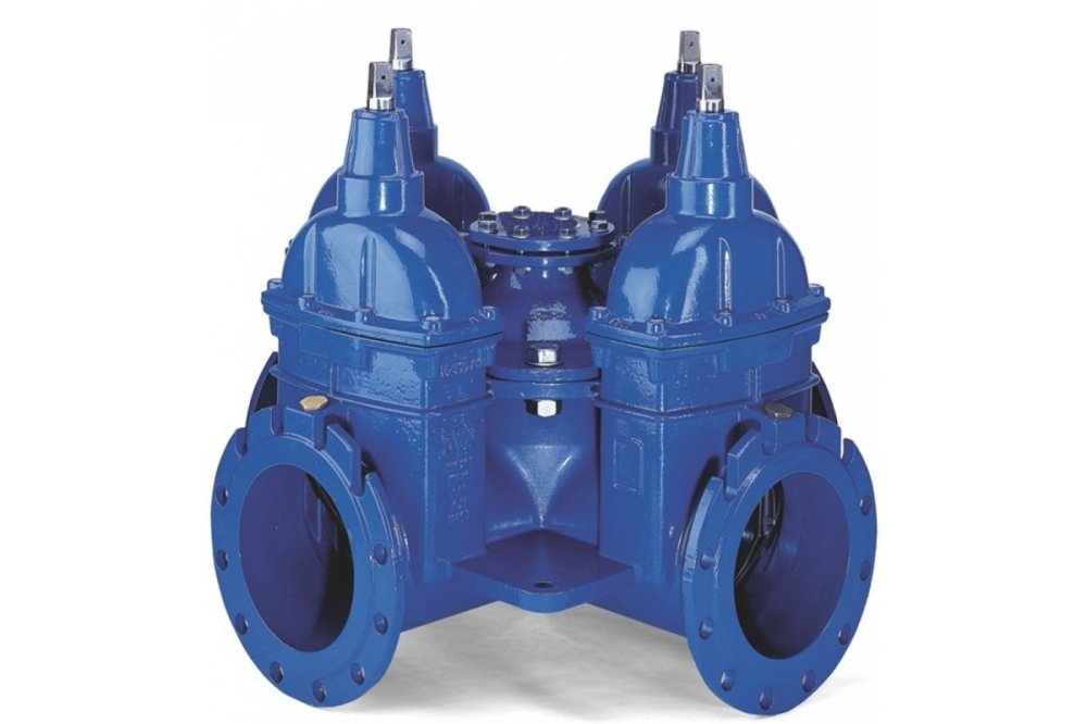 Крестовина AVK серия 18/70 DN300 PN16 фланцевая с четырьмя выходами